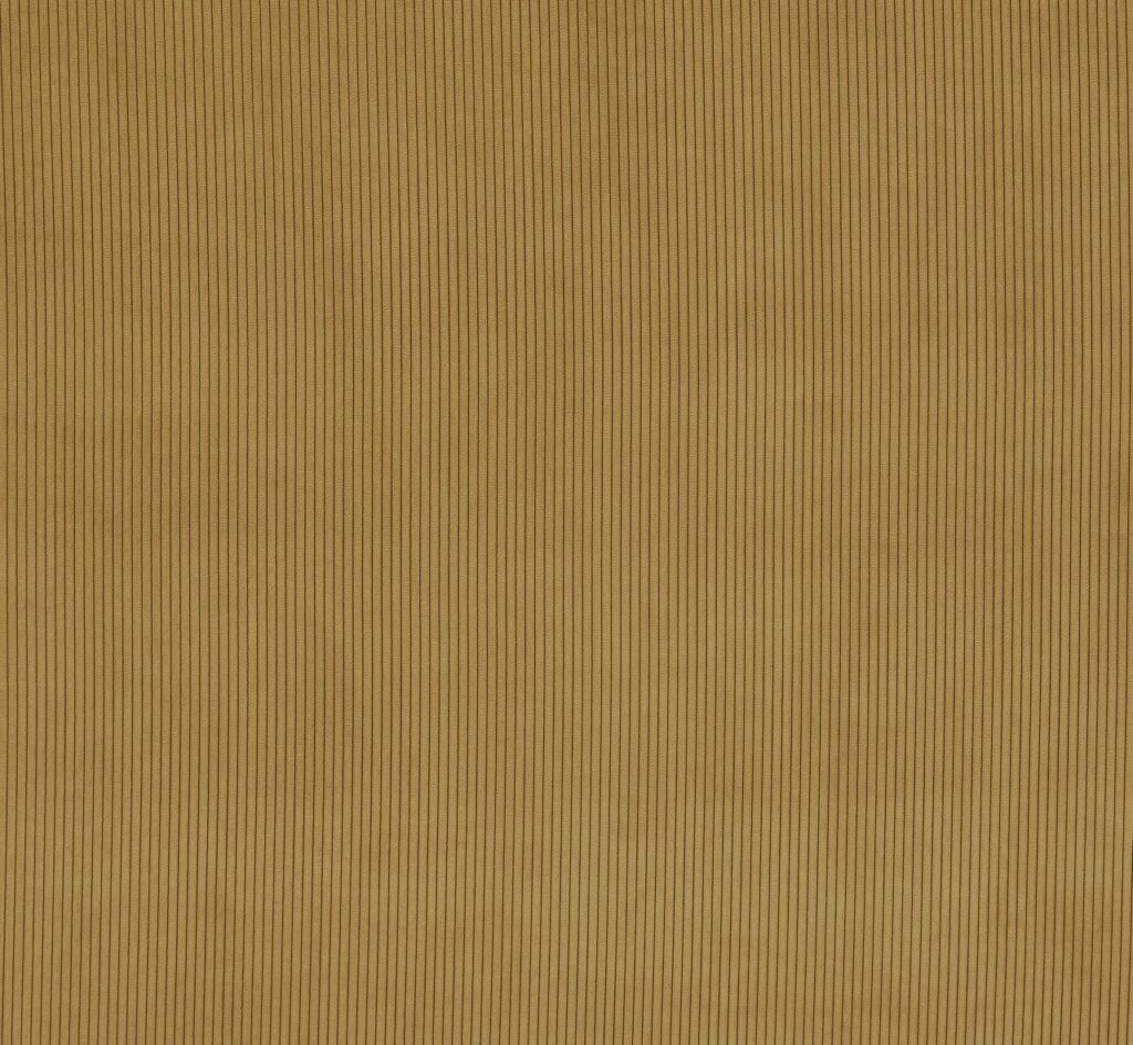 A flat screen shot of the Lucio curtain fabric in Mustard by Ashley Wilde