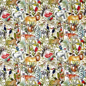 Prestigious Textiles King of the Jungle Curtain Fabric | Safari - Designer Curtain & Blinds 