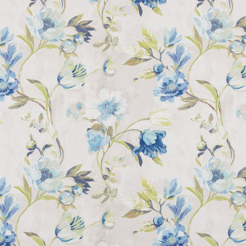 A flat screen shot of the Astley curtain fabric in Cornflower by Beaumont Textiles 