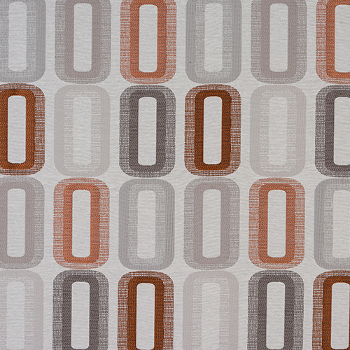 Fryetts Dahl Curtain Fabric | Terracotta - Designer Curtain & Blinds 
