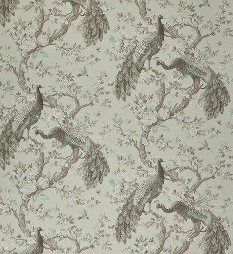 A flat screen shot of the Belvedere curtain fabric in Soft Truffle by Laura Ashley