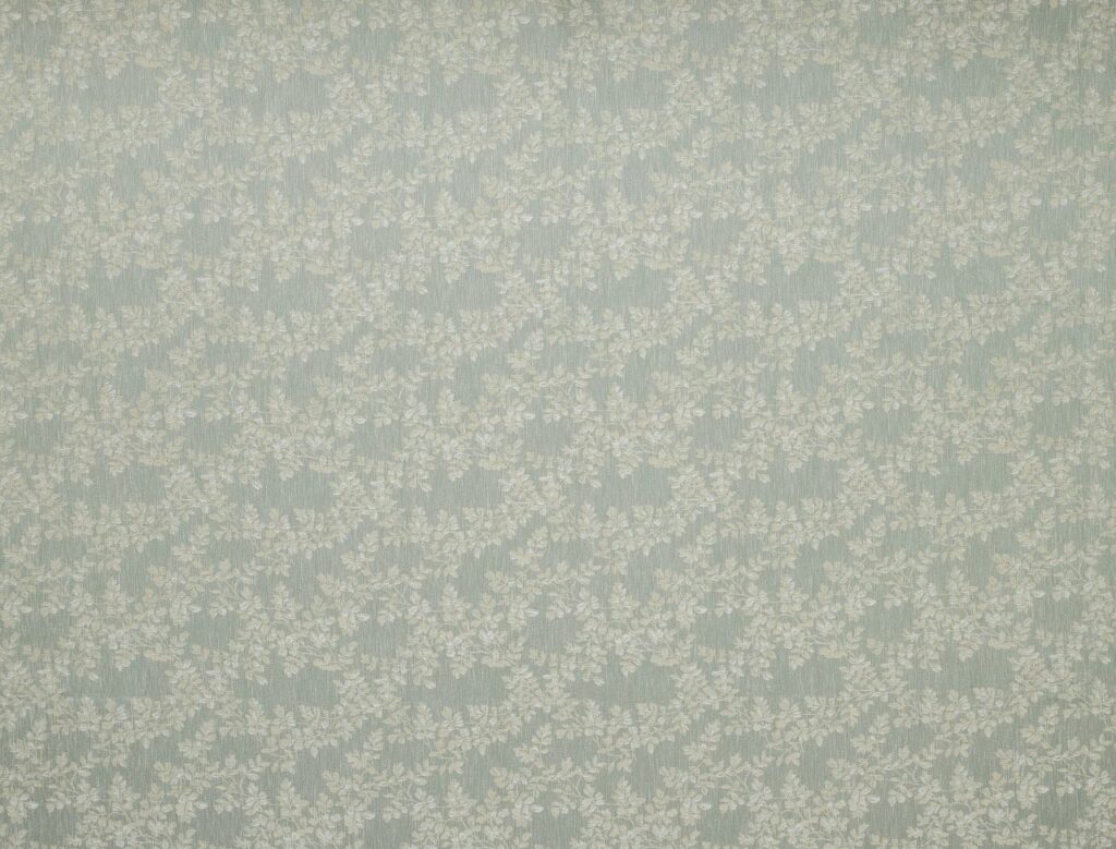 A flat screen shot of the Burnham Woven curtain fabric in Sage by Laura Ashley 