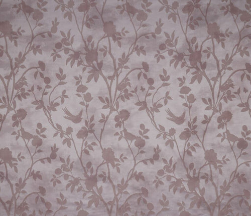 A flat screen shot of the Eglantine Woven curtain fabric in Mulberry by Laura Ashley 