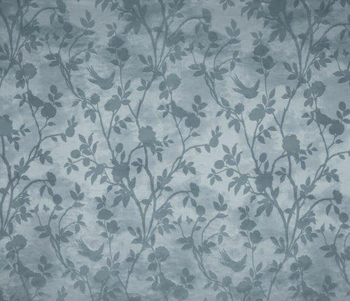 A flat screen shot of the Eglantine Woven curtain fabric in Seaspray by Laura Ashley 