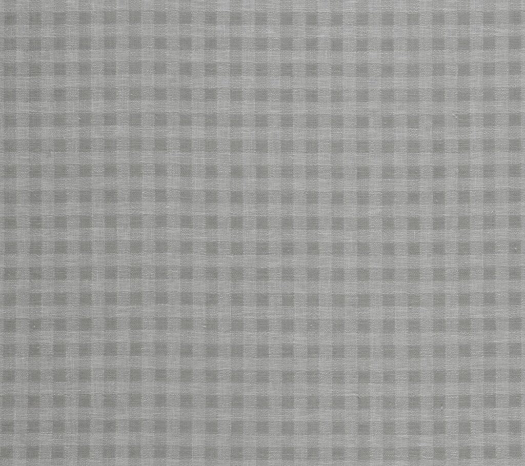 A flat screen shot of the Gingham curtain fabric in Steel by Laura Ashley 