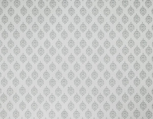 A flat screen shot of the Gower curtain fabric in Slate White by Laura Ashley 