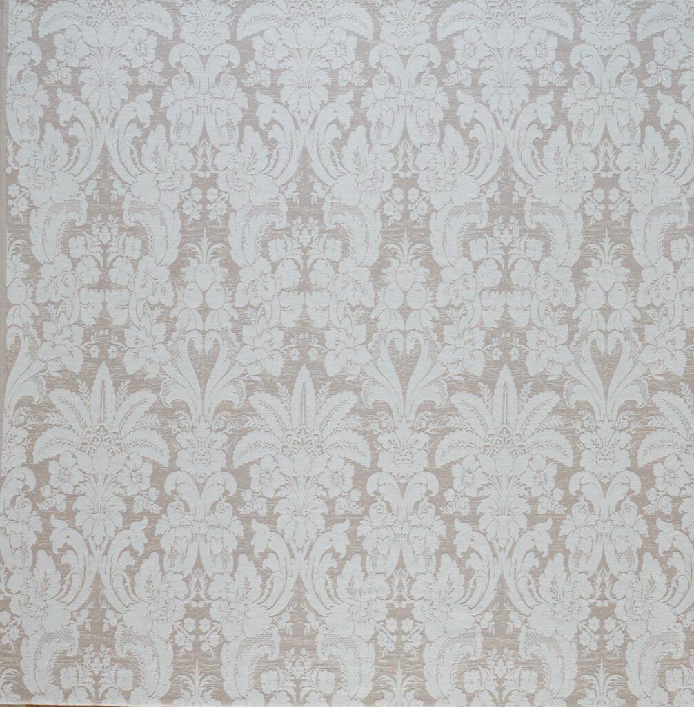A flat screen shot of the Martigues curtain fabric in Moonbeam by Laura Ashley 
