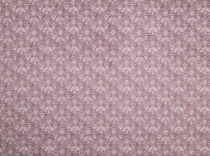 A flat screen shot of the Musica curtain fabric in Pale Ruby by Laura Ashley 