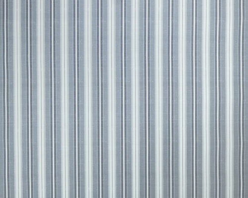 A flat screen shot of the Suffolk Stripe curtain fabric in Seaspray by Laura Ashley 