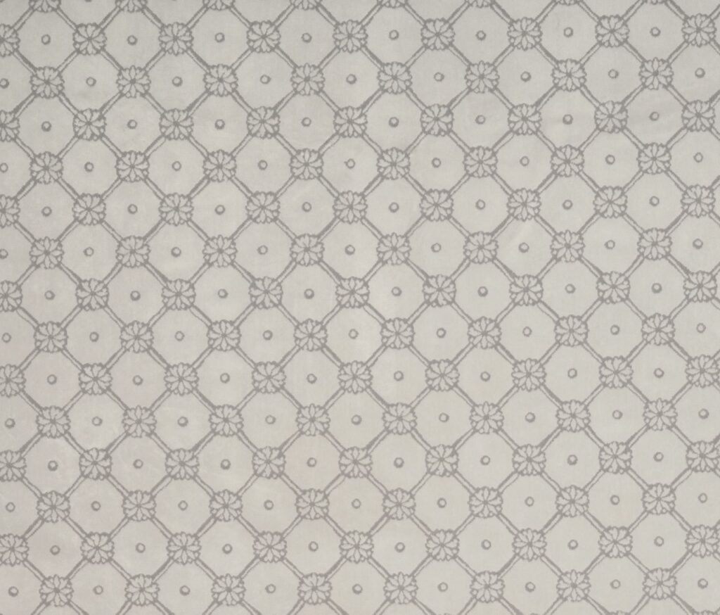 A flat screen shot of the Wexbord curtain fabric in White Sands by Laura Ashley 