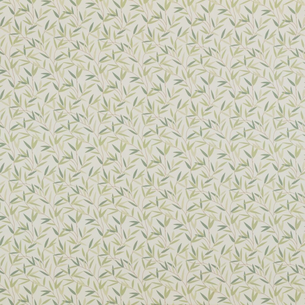 A flat screen shot of the Willow Leaf curtain fabric in Hedgerow by Laura Ashley