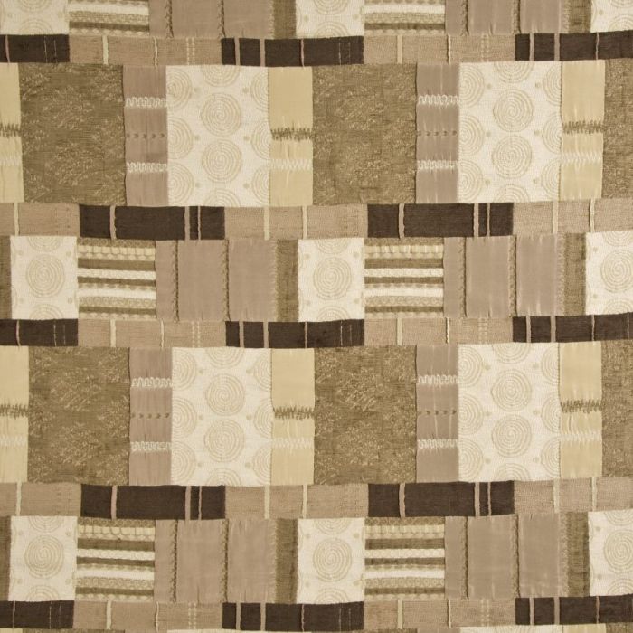 A flat shot image of the Prague fabric in Natural by Porter & Stone. 