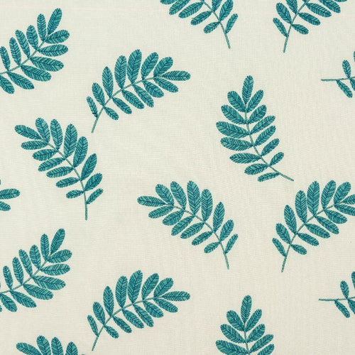 Trelissick curtain fabric in Teal by Porter & Stone