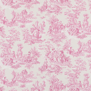 A flat screen shot of the Whistledown curtain fabric in Rose by Beaumont Textiles 