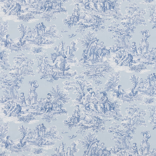 A flat screen shot of the Whistledown curtain fabric in Wedgewood by Beaumont Textiles 