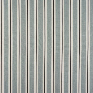 Arley Stripe curtain fabric in Duck Egg by Porter & Stone
