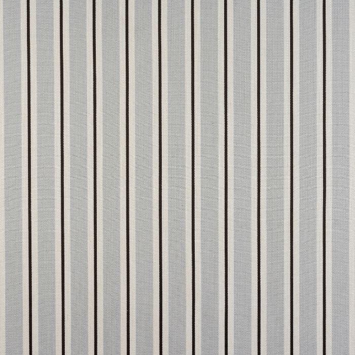 Arley Stripe curtain fabric in Silver by Porter & Stone