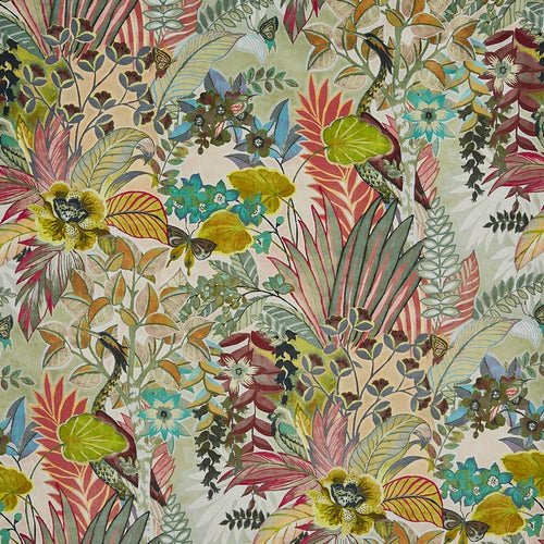 Hidden Paradise curtain fabric in Pastel by Prestigious Textiles 