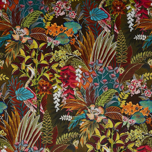 Hidden Paradise curtain fabric in Calypso by Prestigious Textiles 