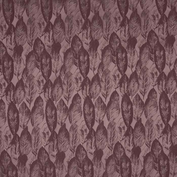 A flat screen shot of the Bonsai curtain fabric in Plum by Prestigious Textiles 