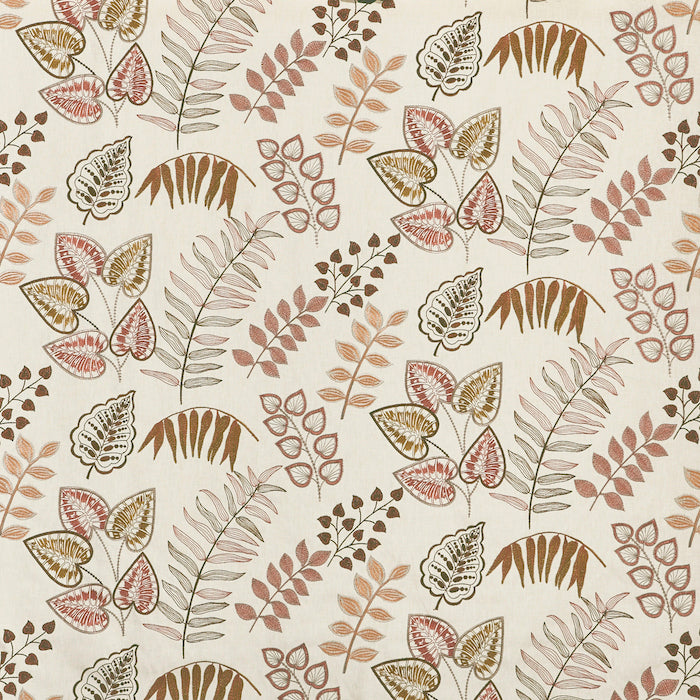 A flat screen shot of the Marcella curtain fabric in Terracotta by Prestigious Textiles 