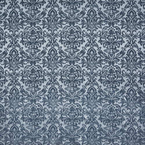 A flat screen shot of the Hartfield curtain fabric in Royal by Prestigious Textiles 