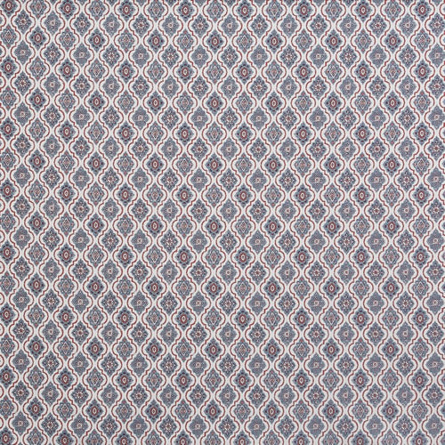 A flat screen shot of the Salina curtain fabric in Indigo by Prestigious Textiles 