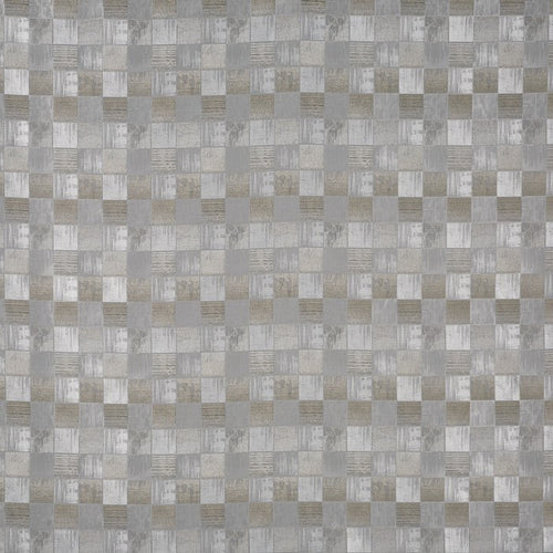 A flat screen shot of the Ruben curtain fabric in Pewter by Prestigious Textiles 