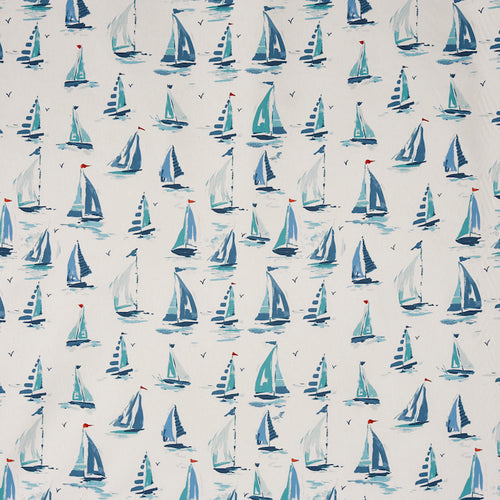 A flat screen shot of the St Ives curtain fabric in Ocean by Prestigious Textiles 