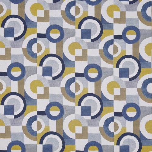 A flat screen shot of the Puzzle curtain fabric in Whirlpool by Prestigious Textiles 