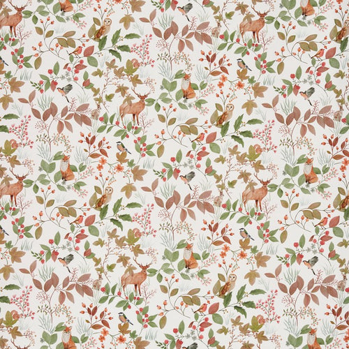 A flat screen shot of the Hedgerow curtain fabric in Pear by Prestigious Textiles 