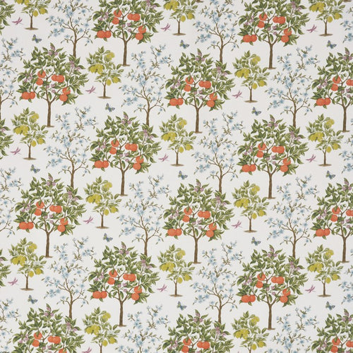 A flat screen shot of the Lemon Grove curtain fabric in Sweetpea by Prestigious Textiles 