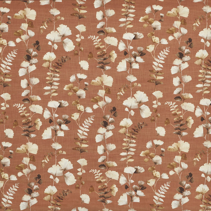 A flat screen shot of the Eucalyptus curtain fabric in Copper by Prestigious Textiles 
