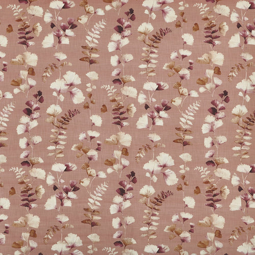 A flat screen shot of the Eucalyptus curtain fabric in Rhubarb by Prestigious Textiles 