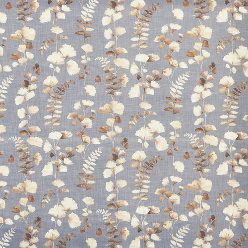 A flat screen shot of the Eucalyptus curtain fabric in Blueberry by Prestigious Textiles 