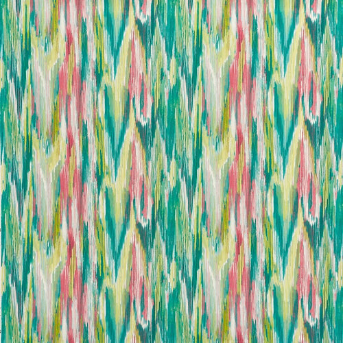 A flat screen shot of the Bombay curtain fabric in Flamingo by Prestigious Textiles 