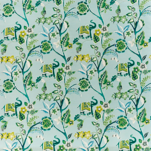 A flat screen shot of the Gujarat curtain fabric in Zest by Prestigious Textiles 