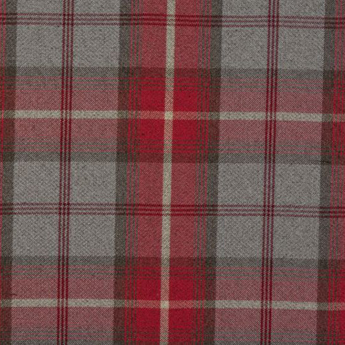 Porter & Stone Balmoral Curtain Fabric | Cherry - Designer Curtain & Blinds 