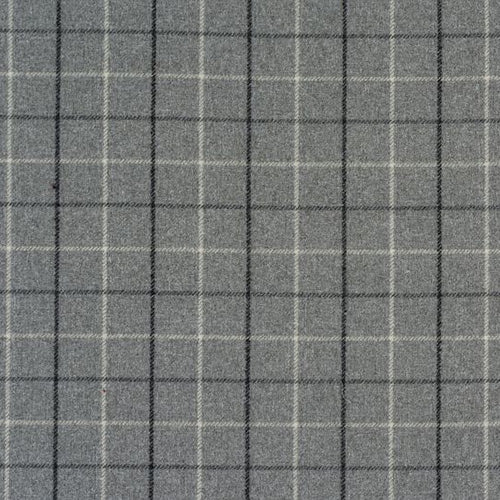 Porter & Stone Bamburgh Curtain Fabric | Dove Grey - Designer Curtain & Blinds 