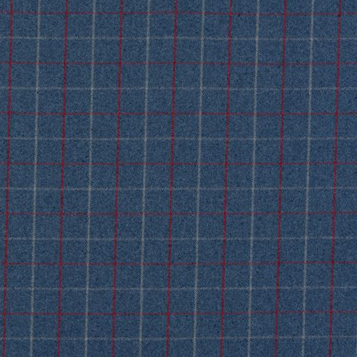 Porter & Stone Bamburgh Curtain Fabric | Royal - Designer Curtain & Blinds 