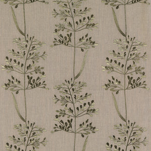 Fibre Naturelle Beaulieu Curtain Fabric | Overtly Olive - Designer Curtain & Blinds 