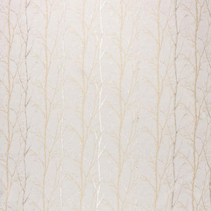 Fibre Naturelle Burley Tree Curtain Fabric | Straw - Designer Curtain & Blinds 