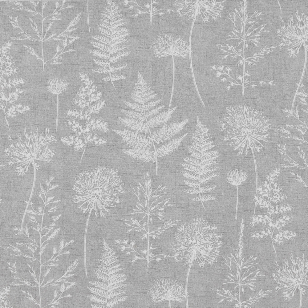 A flat screen shot of the Chervil curtain fabric in Dove by iLiv 