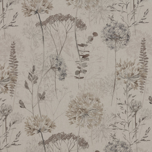 A flat screen shot of the Country Journal curtain fabric in Dove by iLiv 