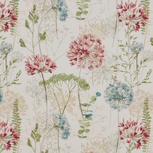 A flat screen shot of the Country Journal curtain fabric in Haze by iLiv 