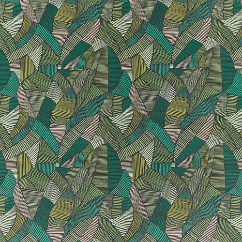 A flat screen shot of the Definity curtain fabric in Jadeite by iLiv 