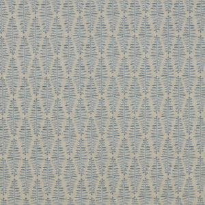 A flat screen shot of the Fernia curtain fabric in Denim by iLiv 