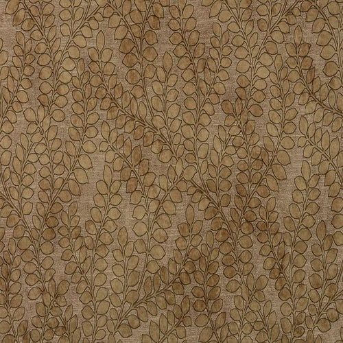 Folia curtain fabric in Ochre by Fryetts 
