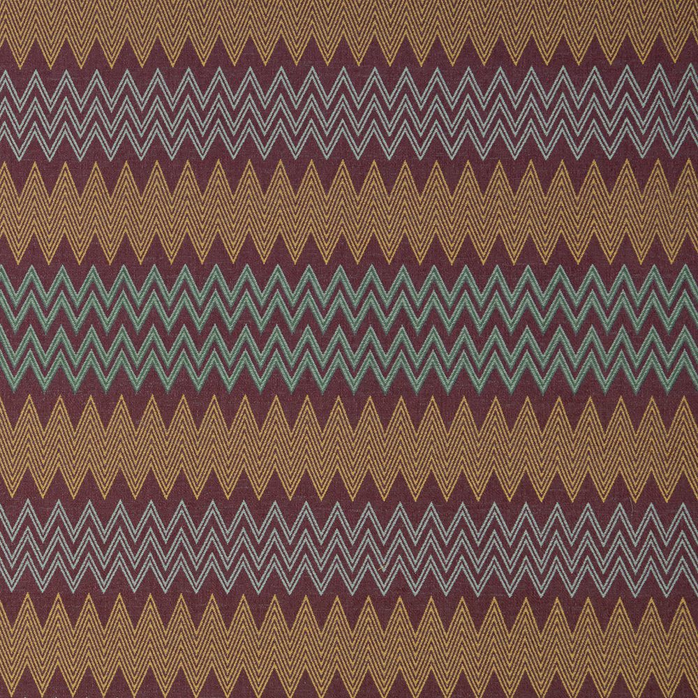 A flat screen shot of the Grafik curtain fabric in Bilberry by iLiv 