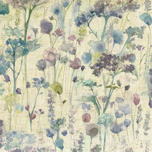 Voyage Ilinizas Curtain Fabric | Violet Natural